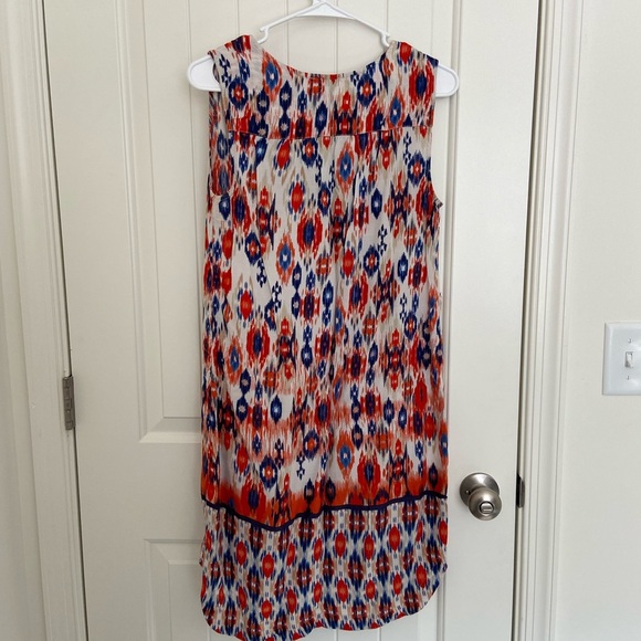 EUC | BLL New York women’s sleeveless tribal pattern tassel‎ knee length dress - Picture 7 of 7